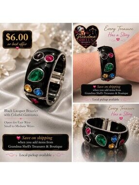 Black Lacquer Bracelet